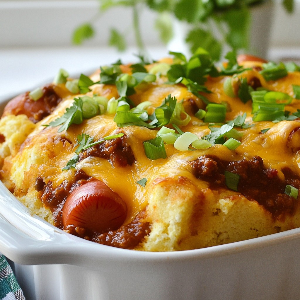 Loaded Chili Cheese Dog Casserole Flavorful Comfort Dish