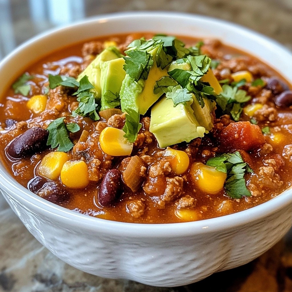 Smoky Three-Bean and Corn Chili Tasty and Hearty Dish