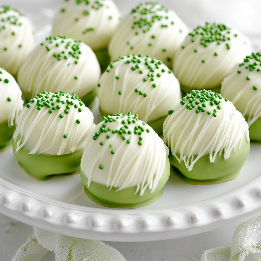 Green Velvet Cake Balls Tasty and Simple Treats