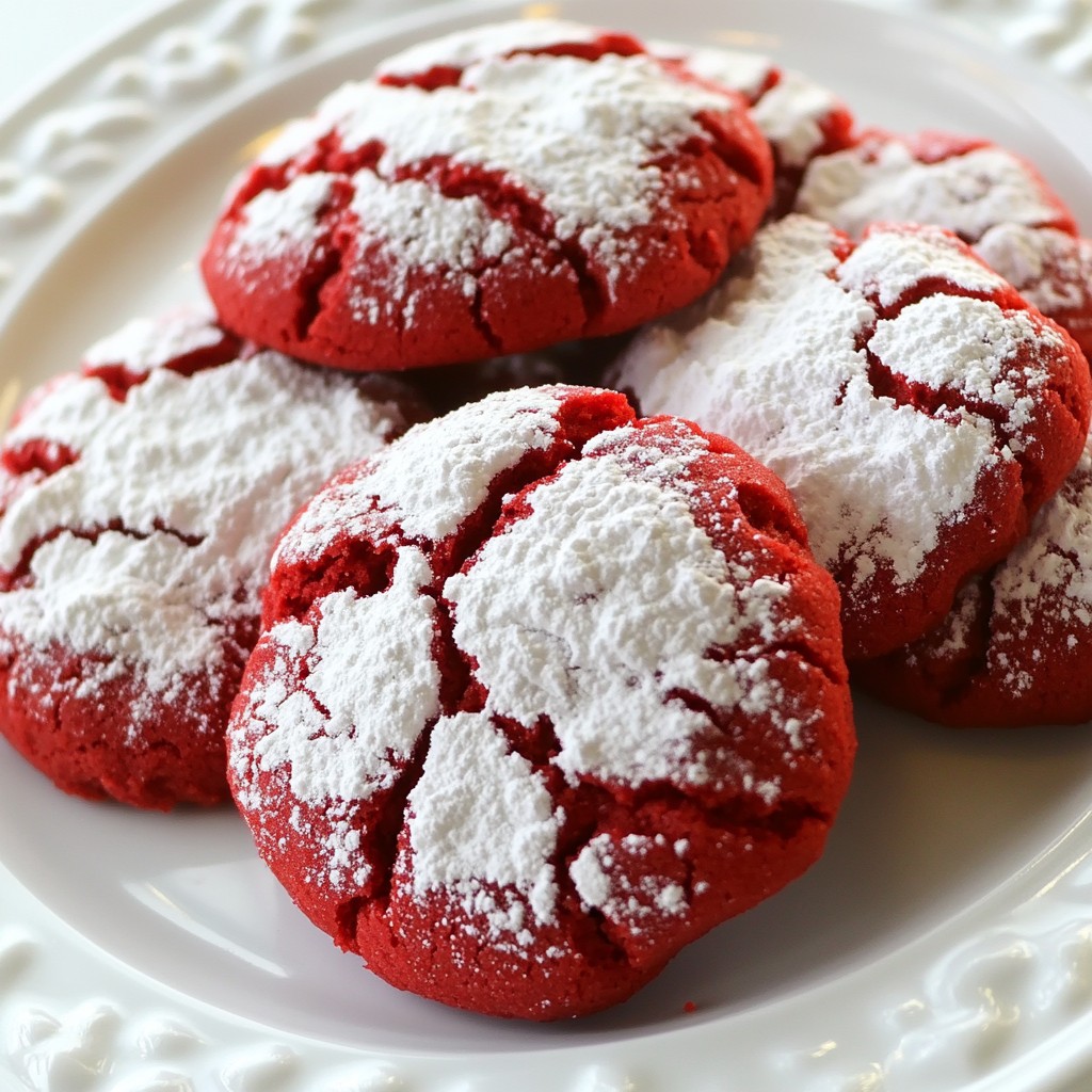 Red Velvet Crinkle Cookies Irresistible and Festive Treat