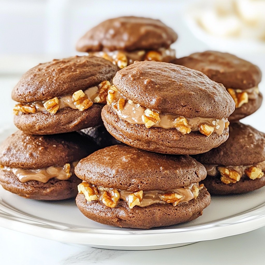 German Chocolate Whoopie Pies Irresistible Sweet Treat