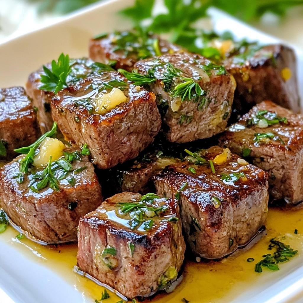 Garlic Butter Steak Bites Tasty and Simple Recipe