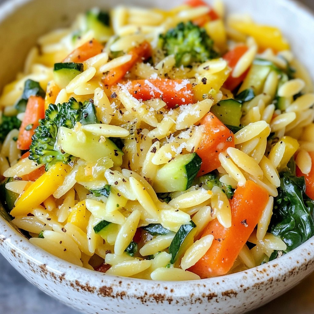 Toddler-Friendly Veggie Orzo Quick and Tasty Meal