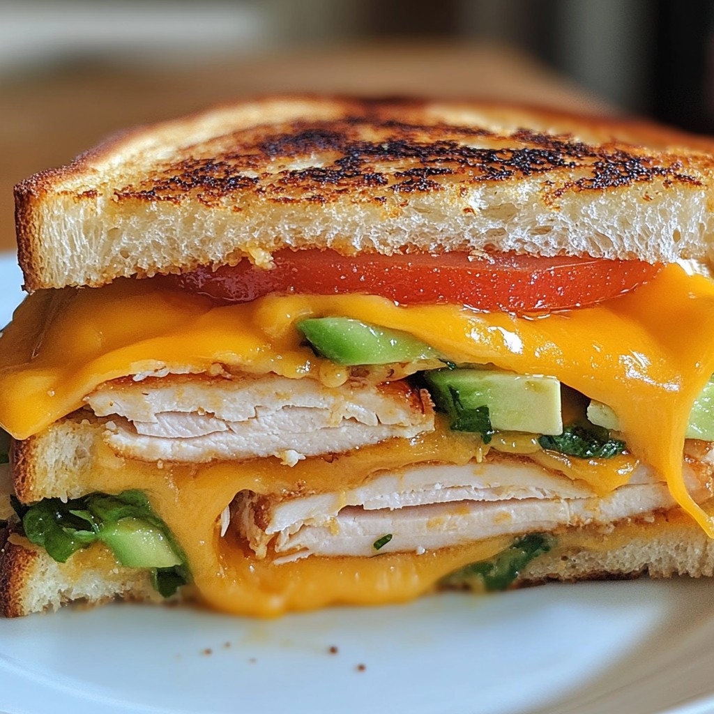Cheddar Turkey Melts on Sourdough Irresistible Sandwich