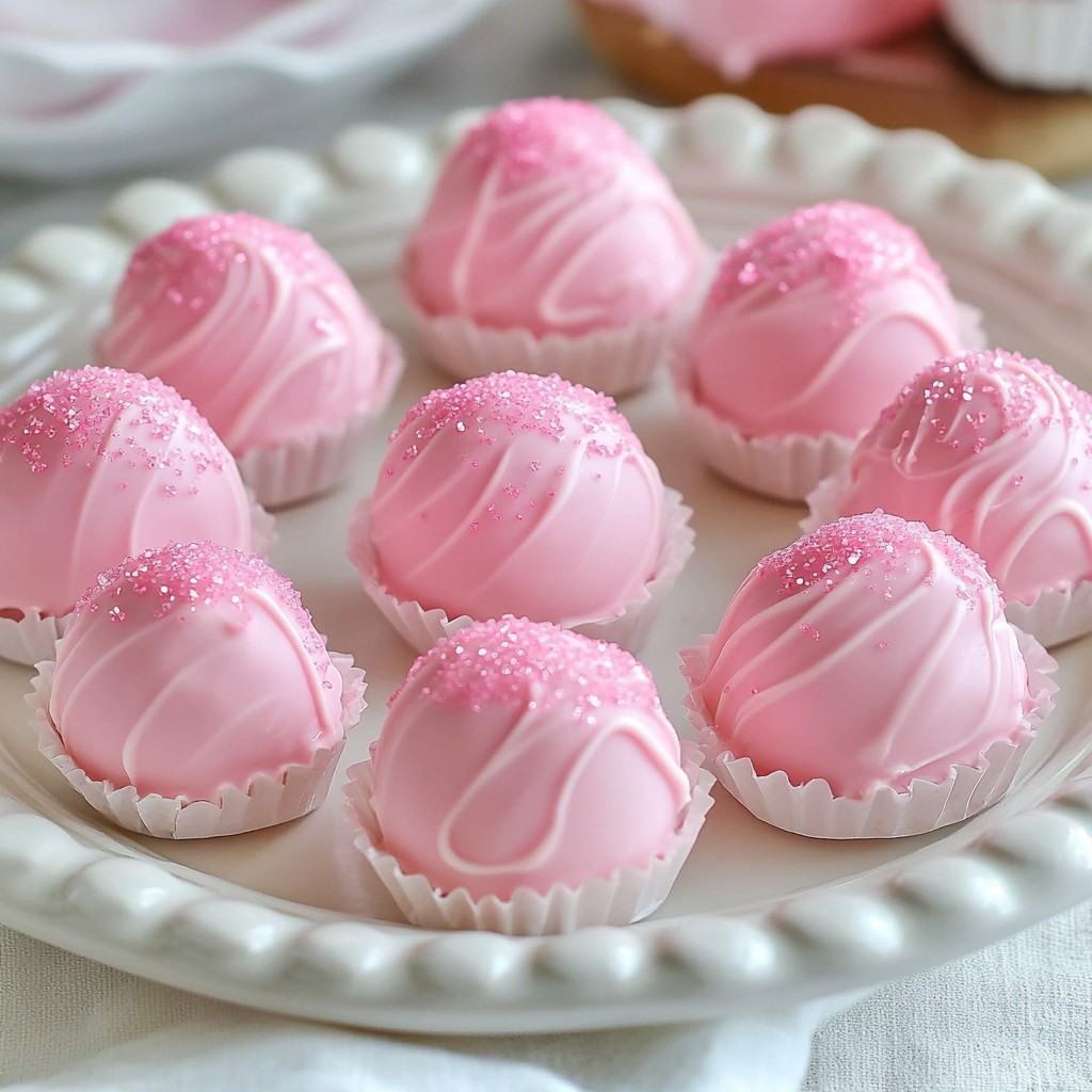 Pink Oreo Truffle Balls Sweet and Simple Treat Recipe