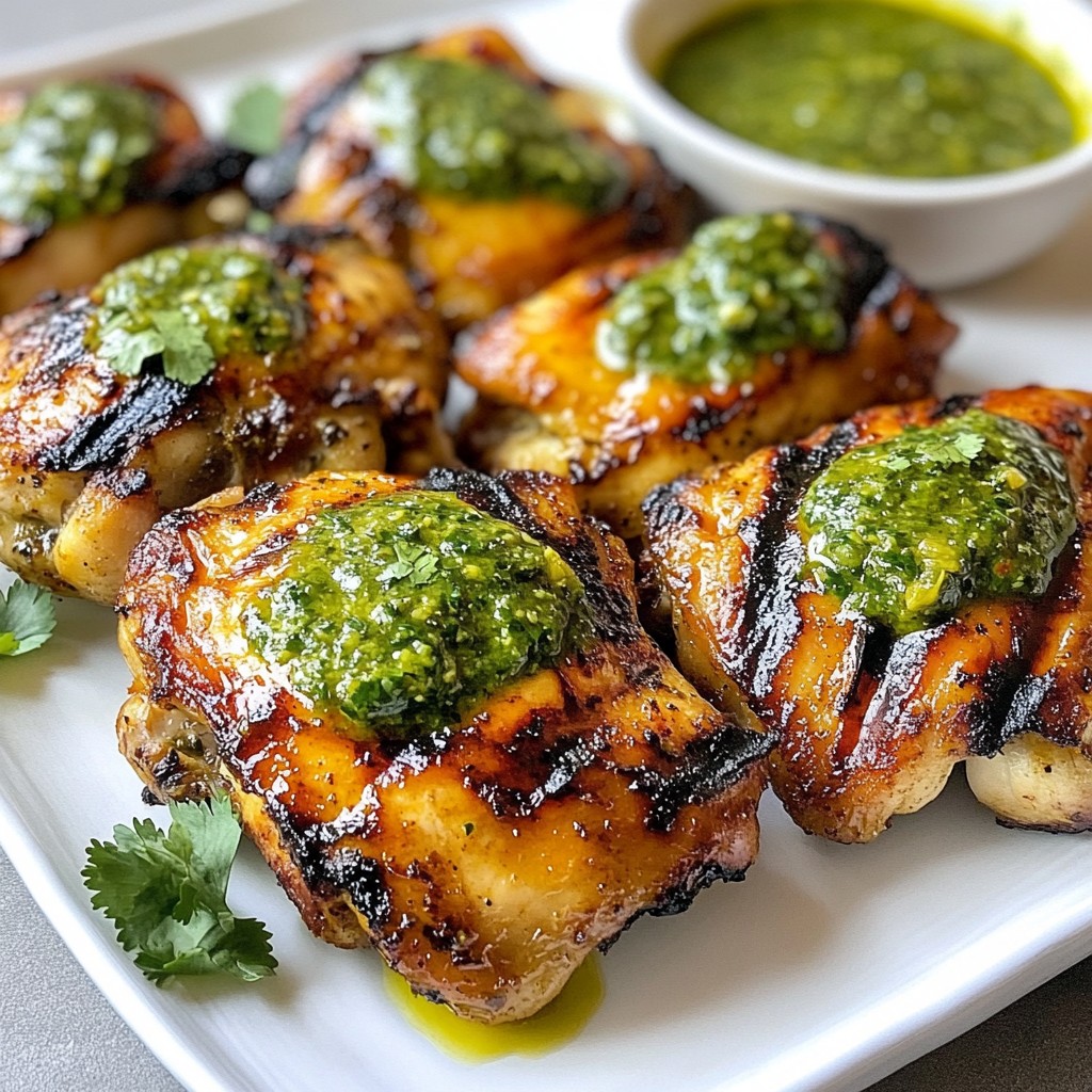 Peruvian Grilled Chicken with Green Sauce Delight