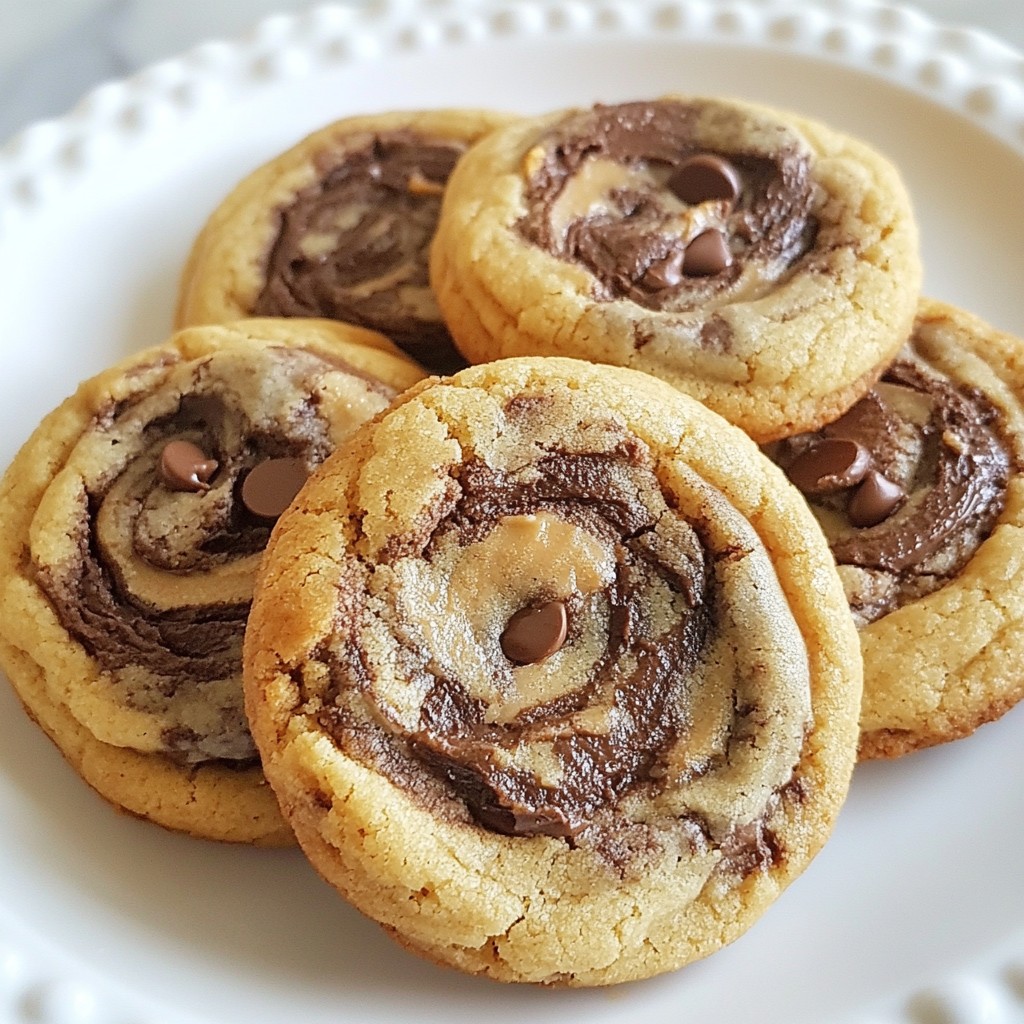Peanut Butter Brownie Swirl Cookies Delightful Treat