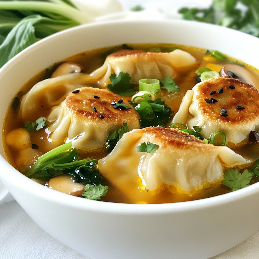 Potsticker Dumpling Soup Flavorful and Easy Recipe