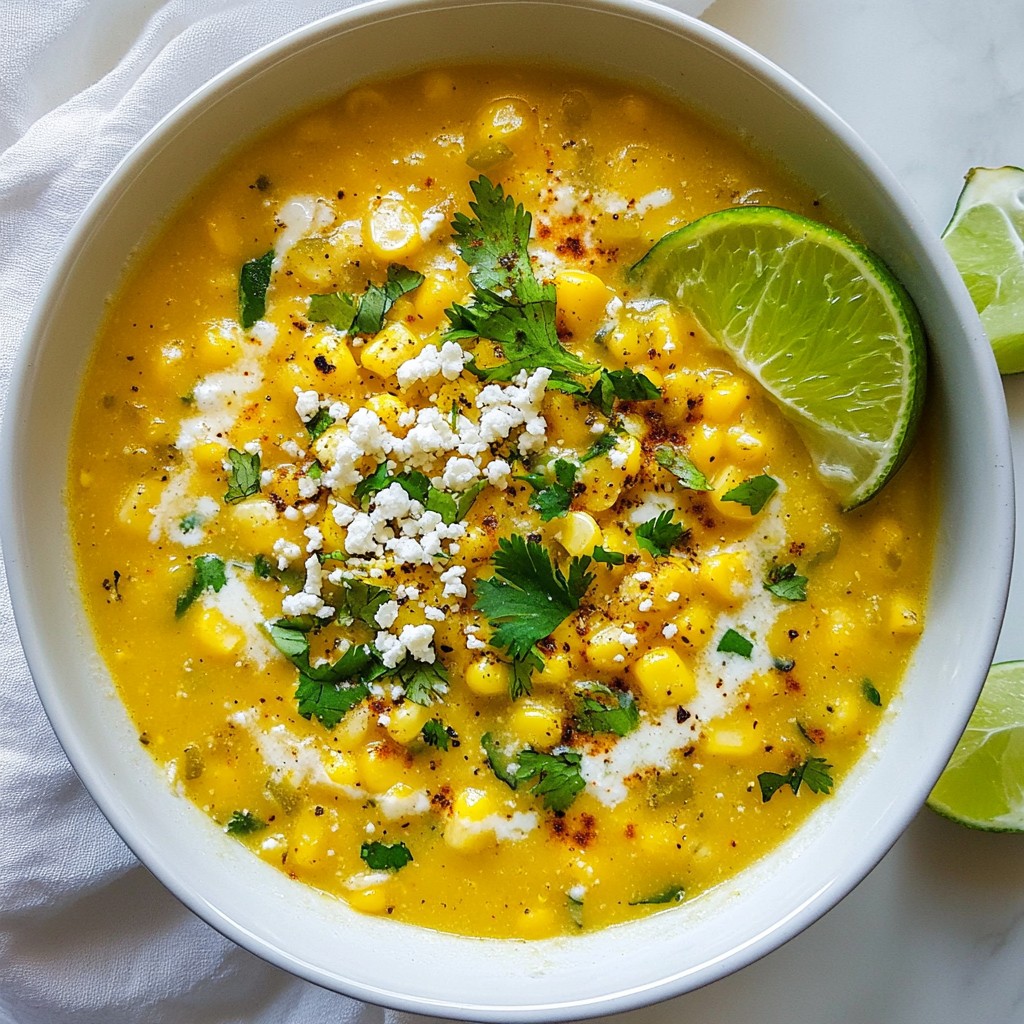 Mexican Street Corn Chowder Flavorful and Hearty Meal