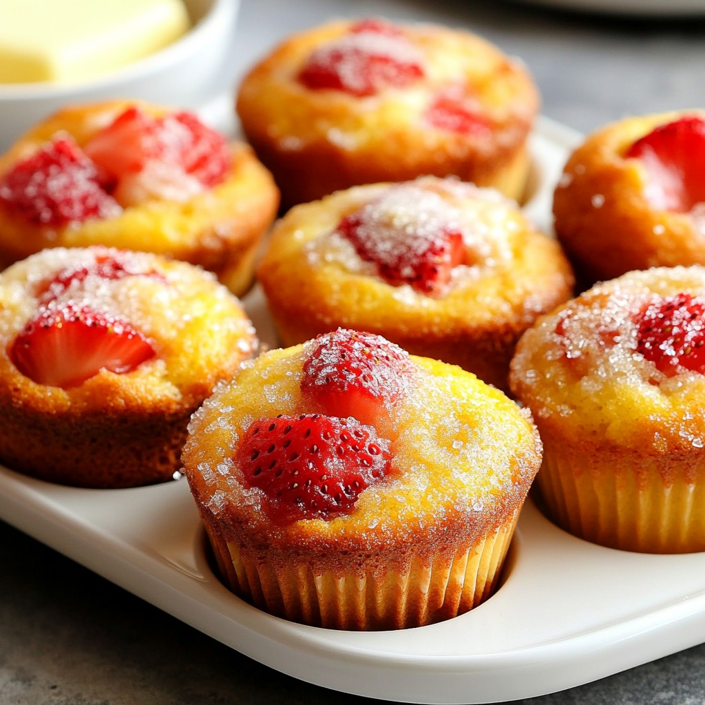 Bakery Style Strawberry Muffins Simple and Tasty Treat