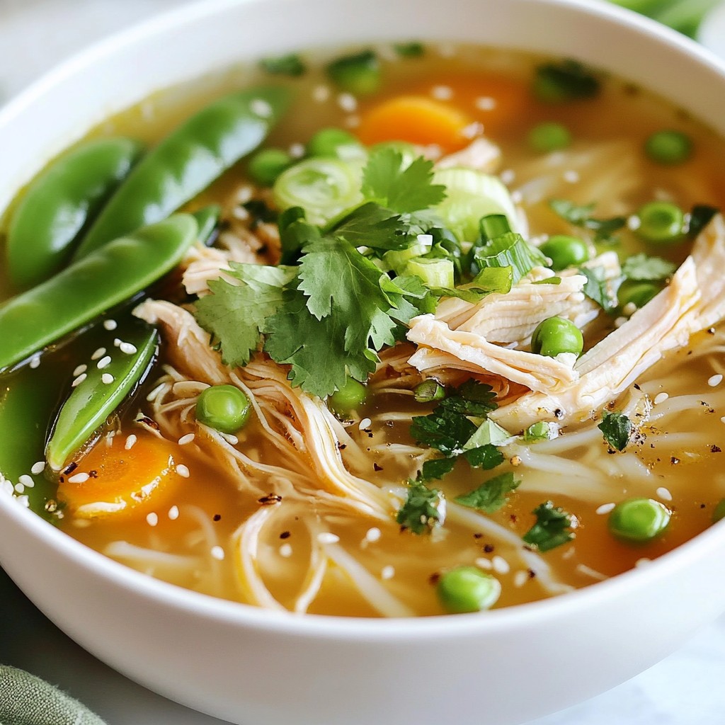 Ginger Garlic Chicken Noodle Soup Flavorful Comfort Meal