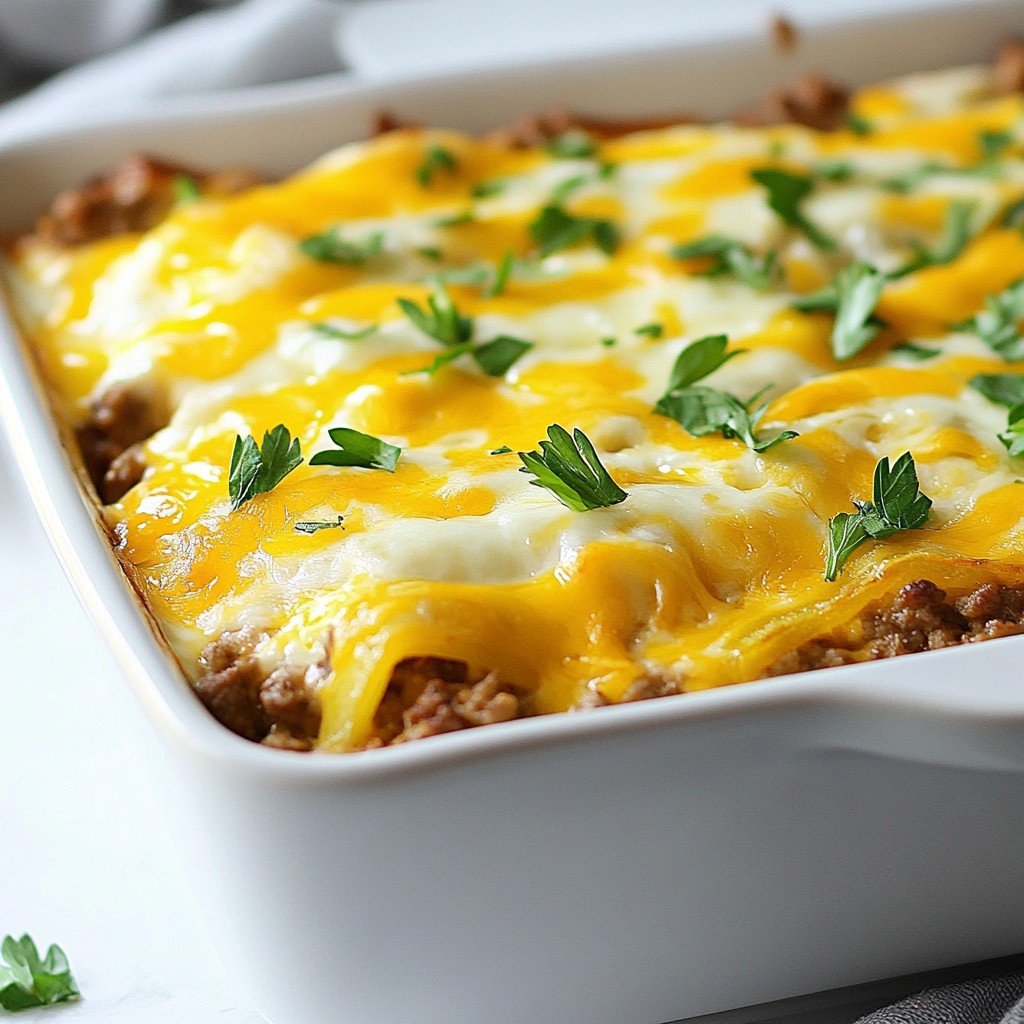 Low Carb Philly Cheesesteak Casserole Delight
