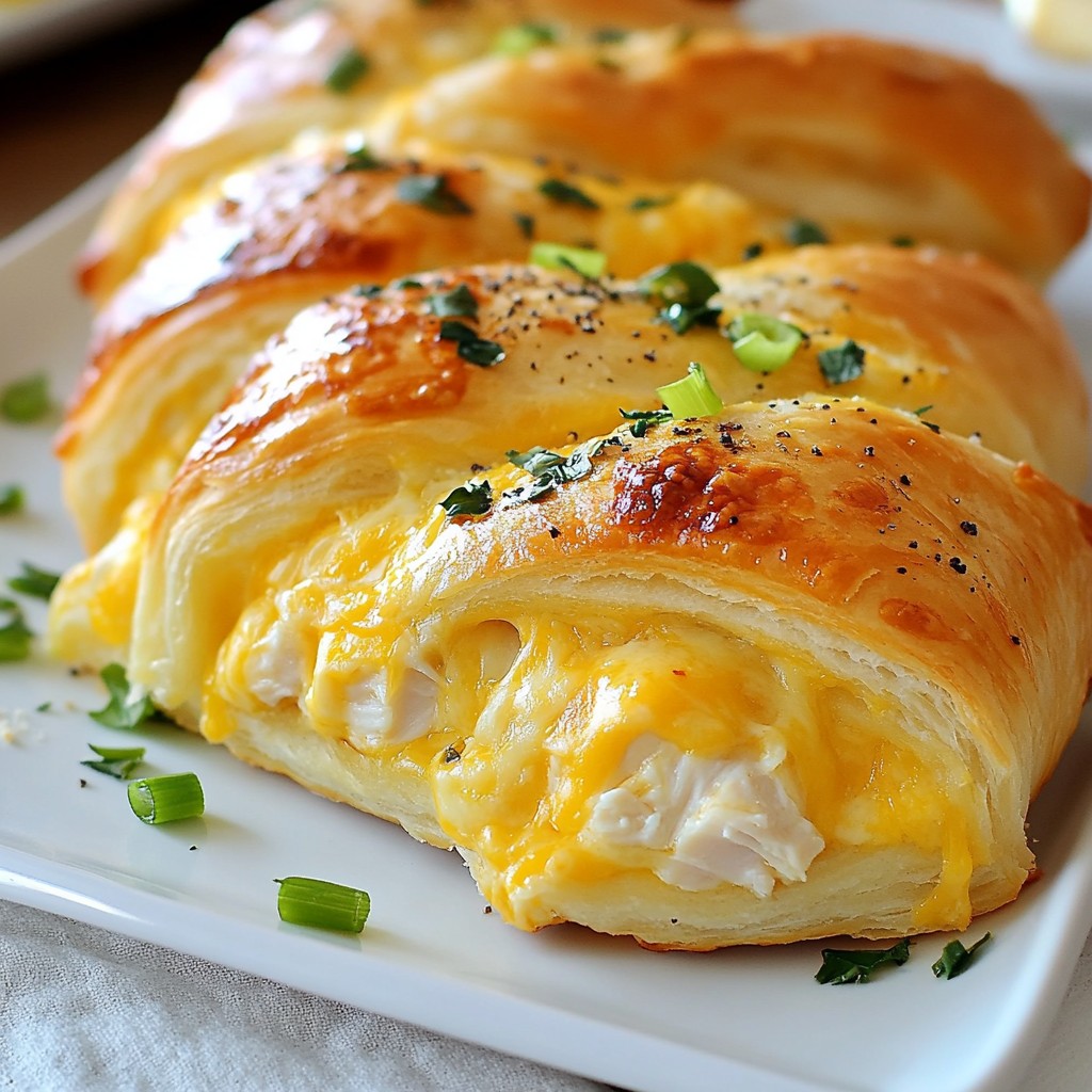 Chicken Stuffed Crescent Rolls Easy and Delicious Recipe