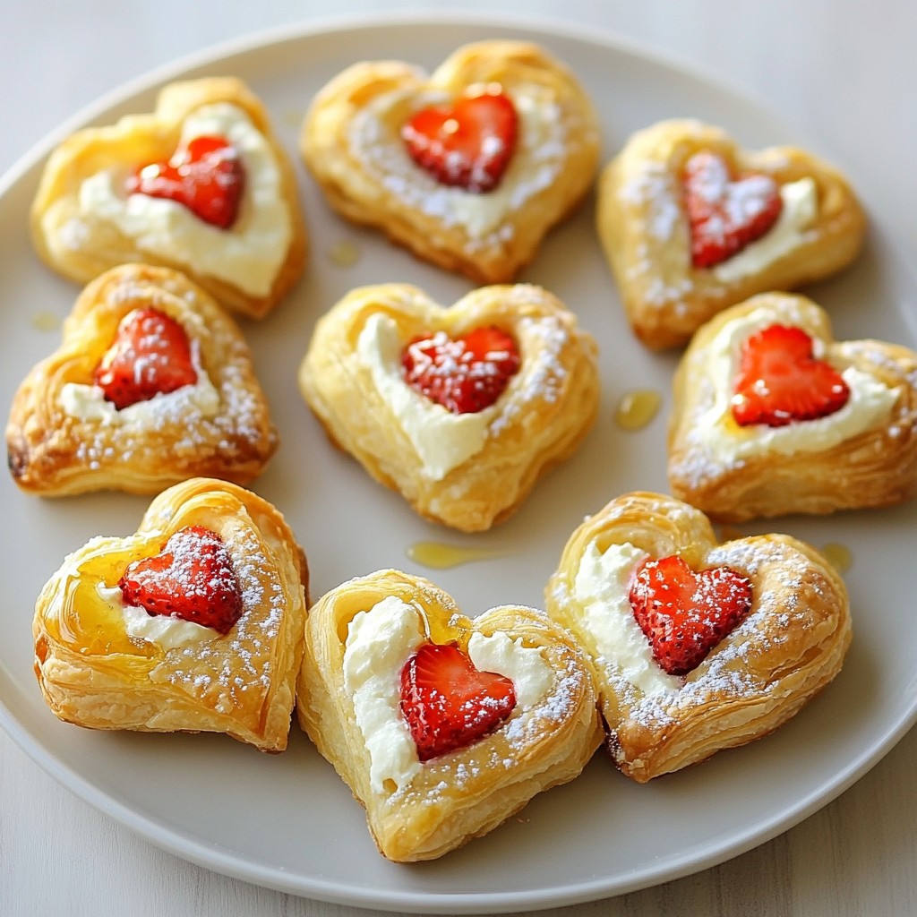 Valentine Heart-Shaped Puff Pastry Bites Delight