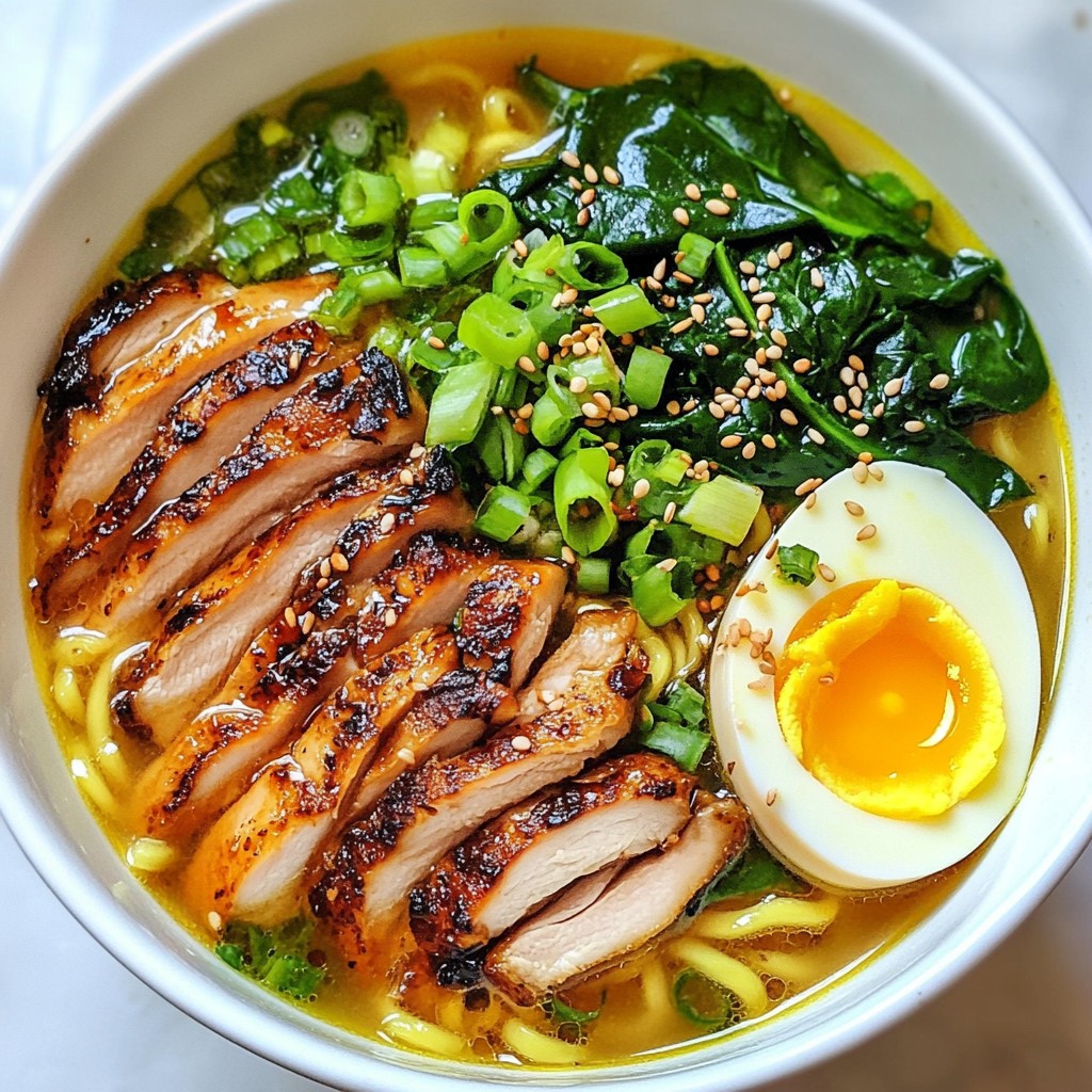 High Protein Chicken Ramen Bowl Nutritious and Simple