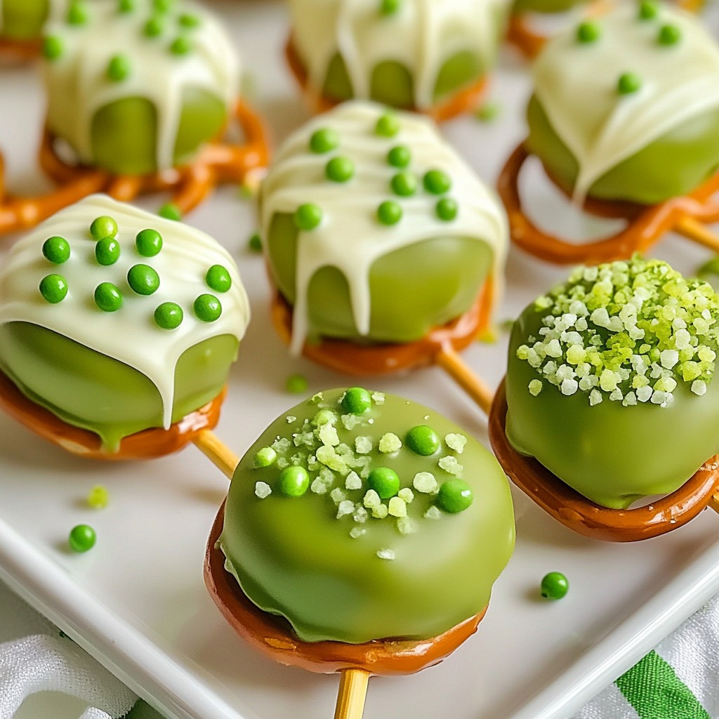 Shamrock Pretzel Pops Fun and Simple Treat Idea