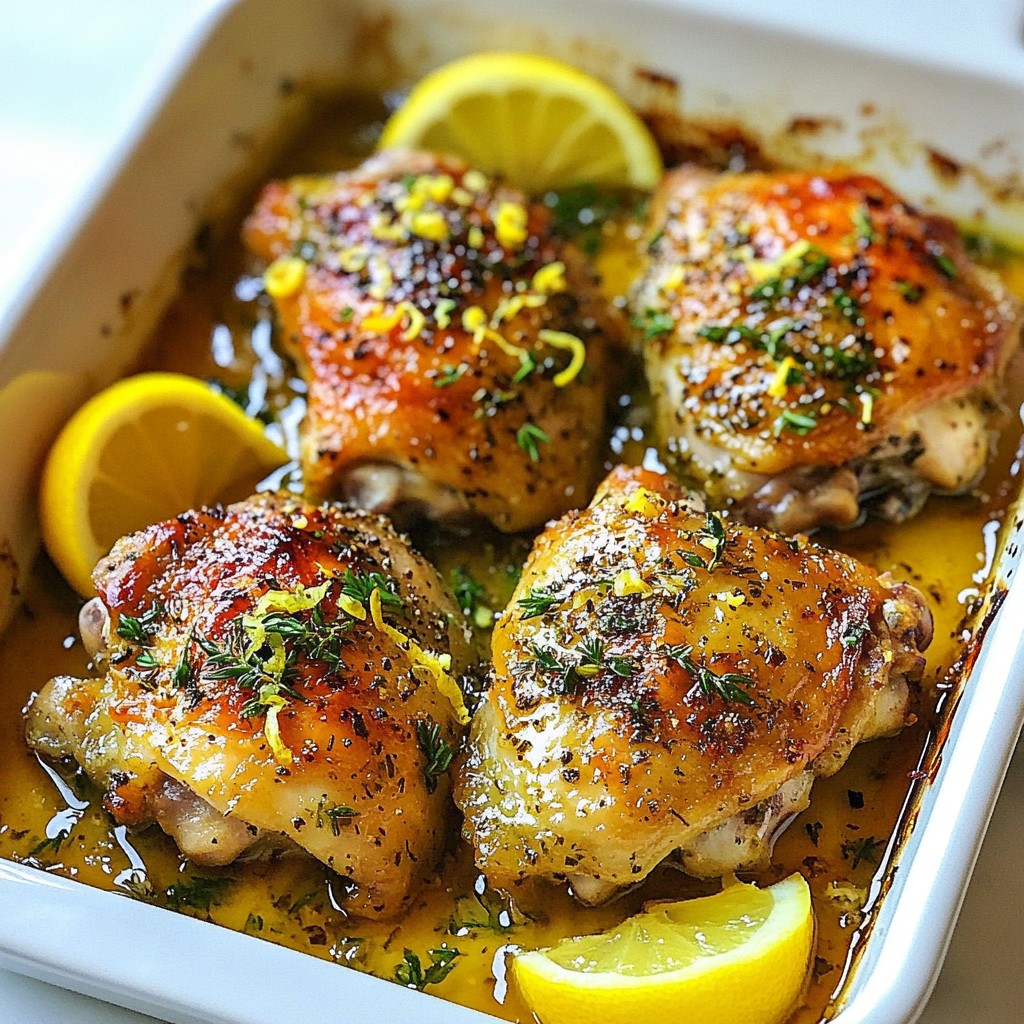 Baked Garlic Herb Chicken Thighs Flavorful and Simple