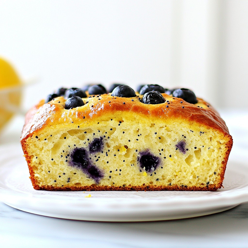 Lemon Blueberry Quick Sourdough Bread Delight