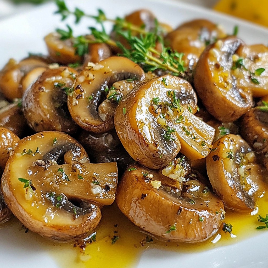 Garlic Butter Sautéed Mushrooms Tasty and Simple Dish