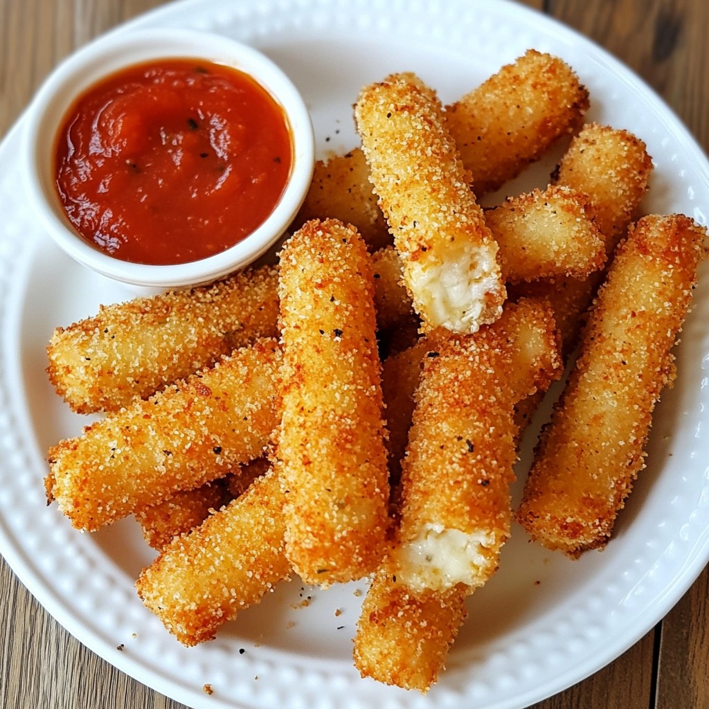 Crispy Mozzarella Sticks Easy and Delicious Appetizer