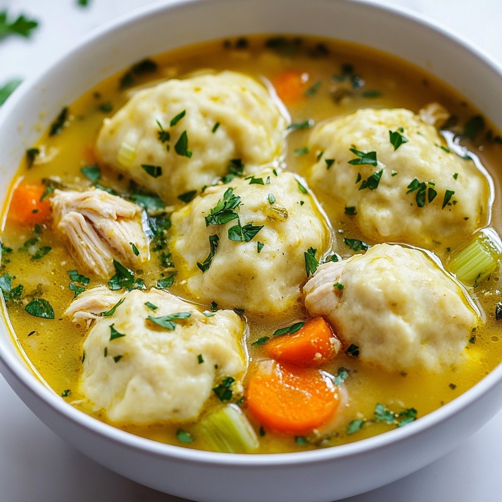 One-Pot Chicken Dumpling Soup Comfort in a Bowl
