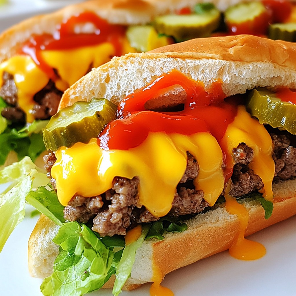 Cheeseburger Subs Flavorful and Easy Recipe