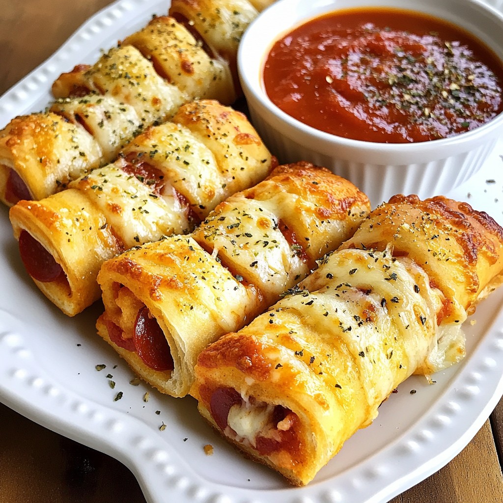 Pepperoni Pizza Roll Breadsticks Simple and Tasty Snack