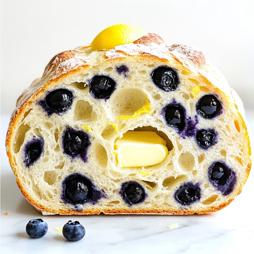 Blueberry Lemon Sourdough Bread Easy and Flavorful Recipe