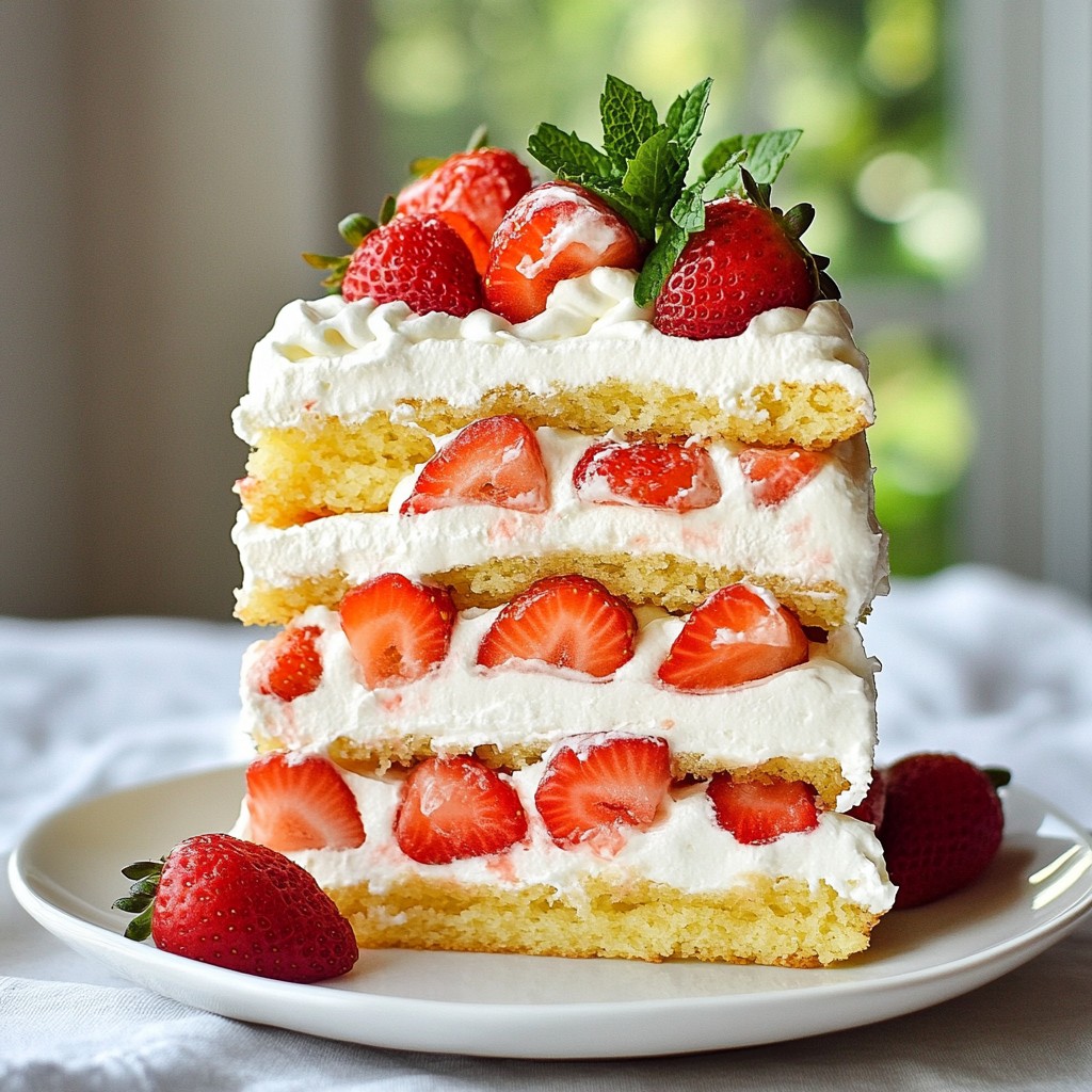 Strawberry Shortcake Layer Cake Delightful and Simple